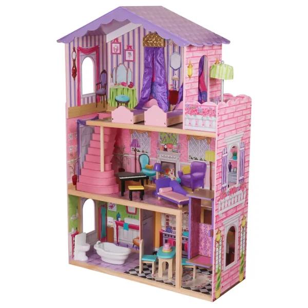 Wooden Doll House - Purple (little Dreamer) - Image 3